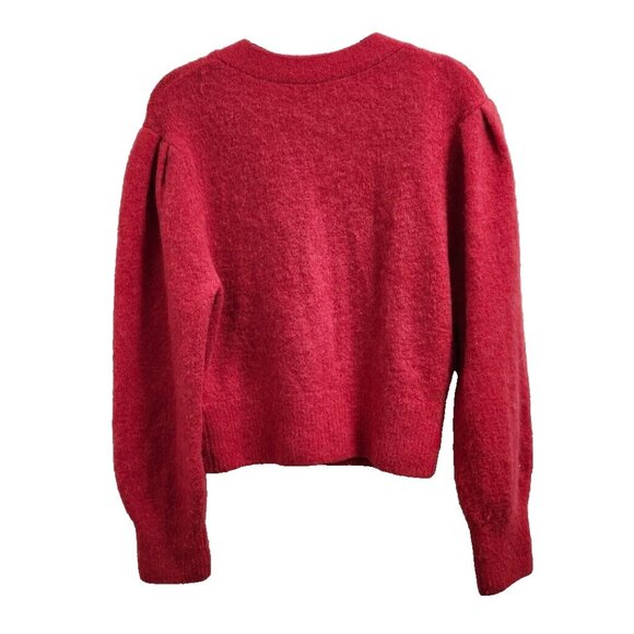 Paris Atelier & Other Stories Cardigan Sweater Red- Size M Valentine's Day - Picture 5 of 12